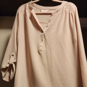 Womens blouse in nude color